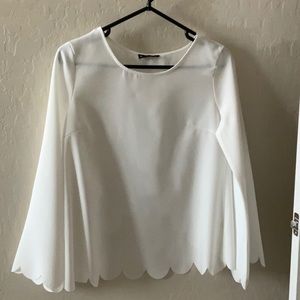 Shein beautiful white detail top